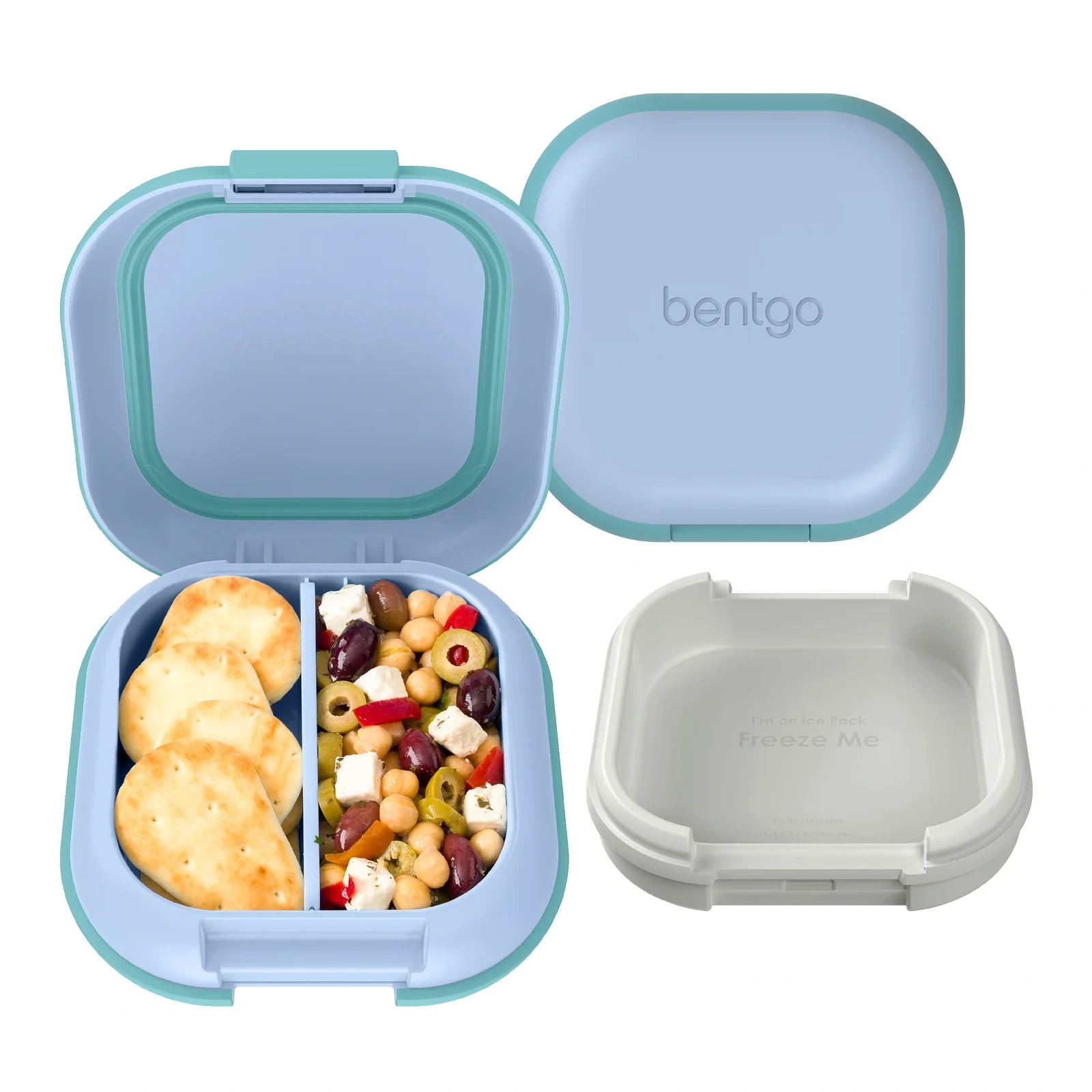 Bentgo Chill Leak-proof Mini Lunch Box, 2-compartment, Tide Blues