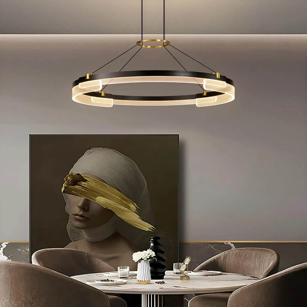 One Ring & Two Rings Pendant Light Fixture - 1 Ring (31.5")