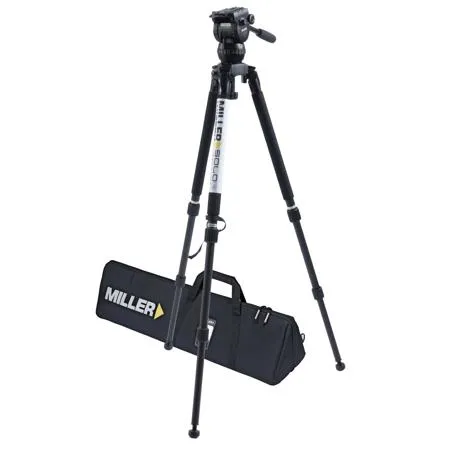 Miller Cx8 Fluid Head With Solo 75 3-section Aluminum Alloy Tripod