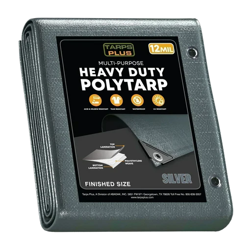 Silver Poly Tarp 14' X 20'