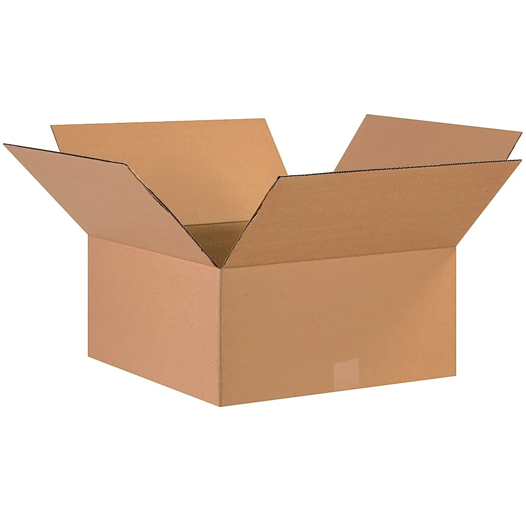 Partners Brand Corrugated Boxes, 17" X 17" X 8", Kraft, Pack Of 20