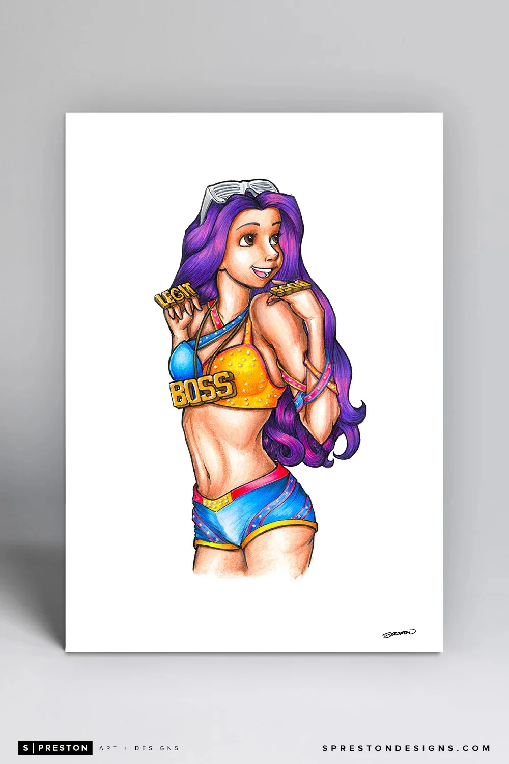 The Boss - Sasha Banks Original Art
