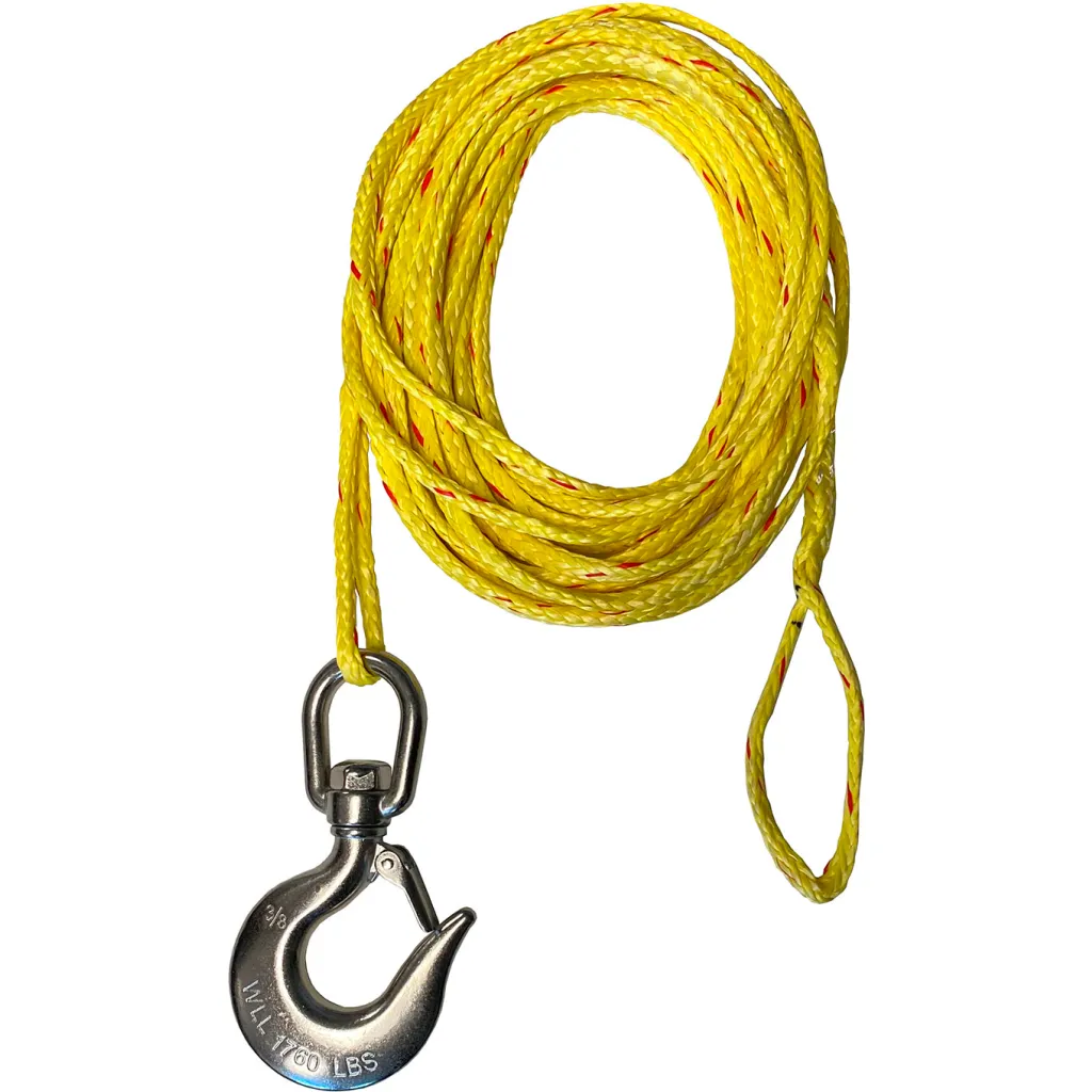 Oz Lifting Products Synthetic Rope Assembly, 3/16" Dia. X 120'l