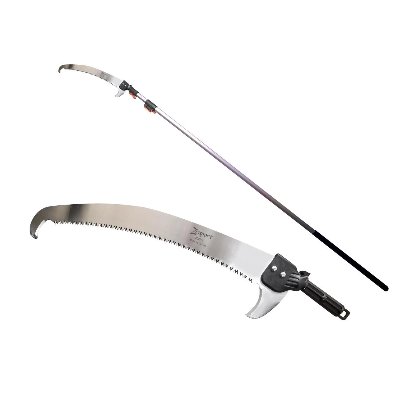 Zenport 24 In. Chrome Plated Sk5 Razor Tooth Telescoping Pole Saw