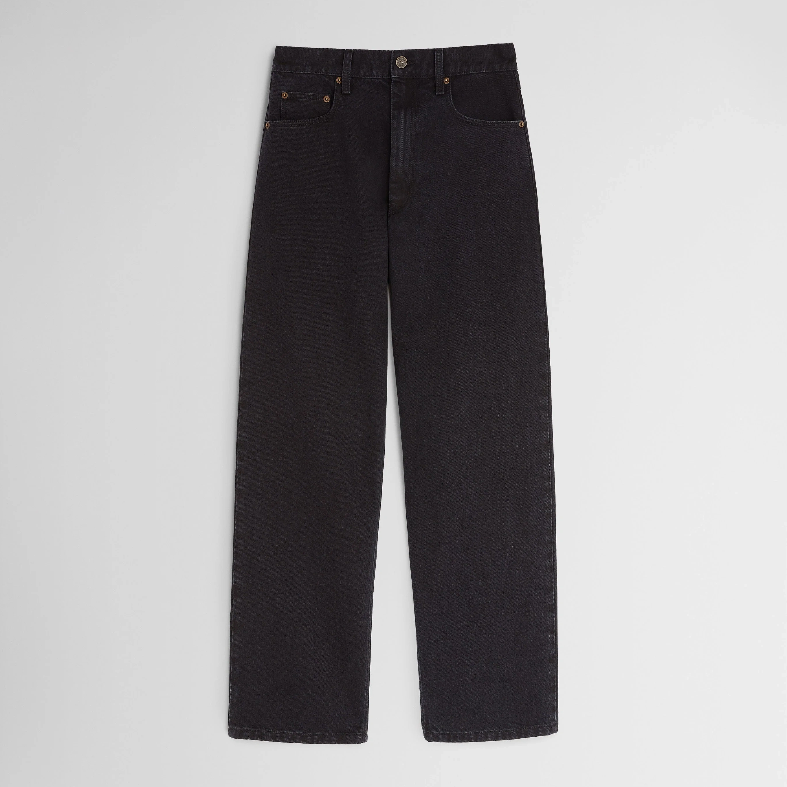 Zip Jeans | Black Cotton - 34