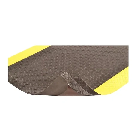 Notrax Saddle Trax Anti-fatigue Mat, 36" X 24", Black/yellow