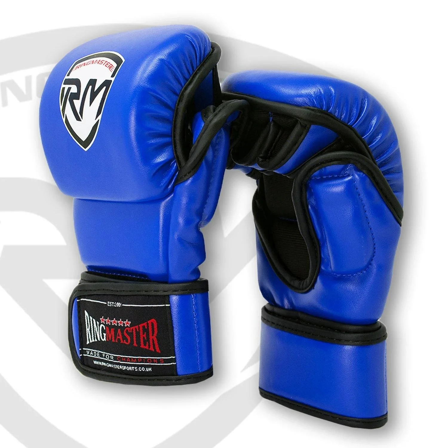 Ringmaster Sports Warrior Series Mma Gloves 8oz Blue - Small