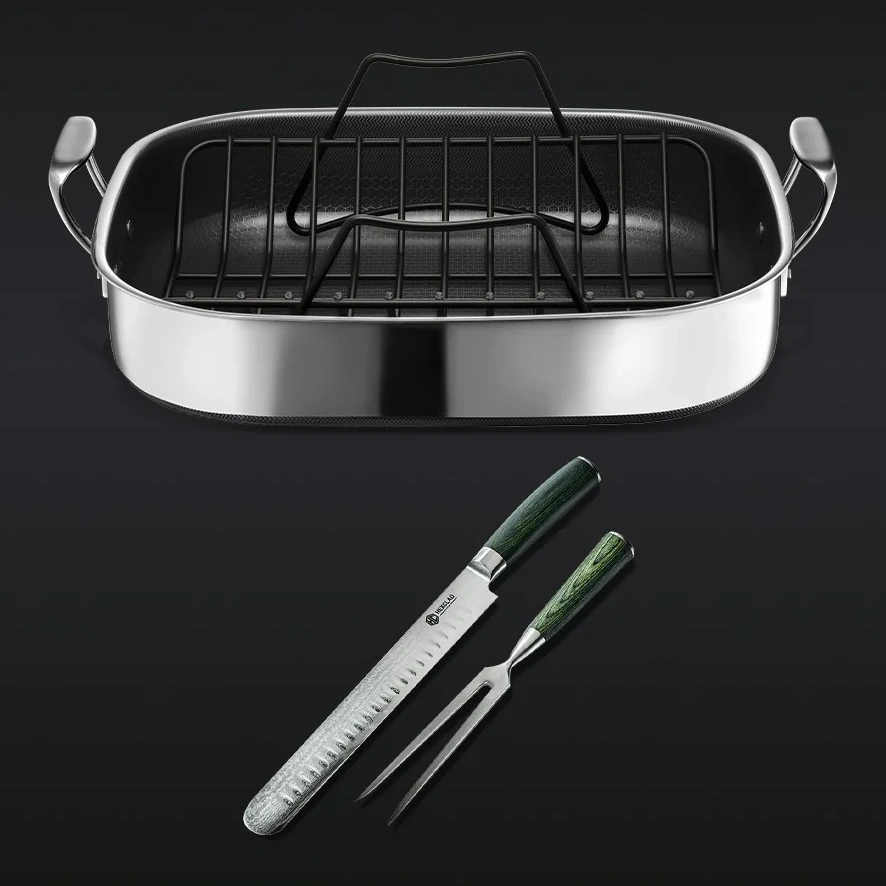 Hybrid Roasting Pan & Carving Set