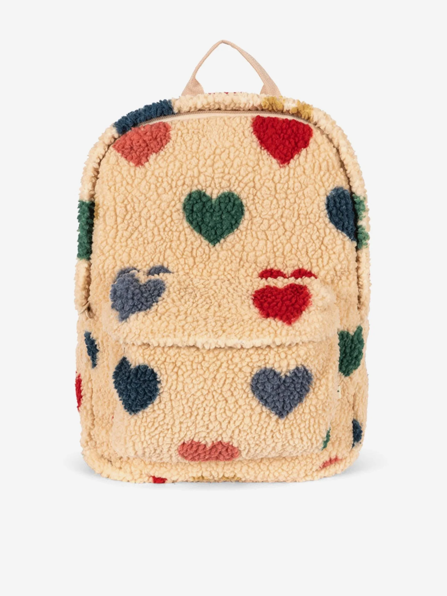 Girls Jody Teddy Backpack In Ivory (34cm)
