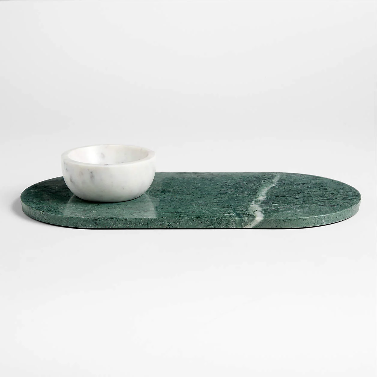 Geneve Green Marble Serving Board Bowl Set