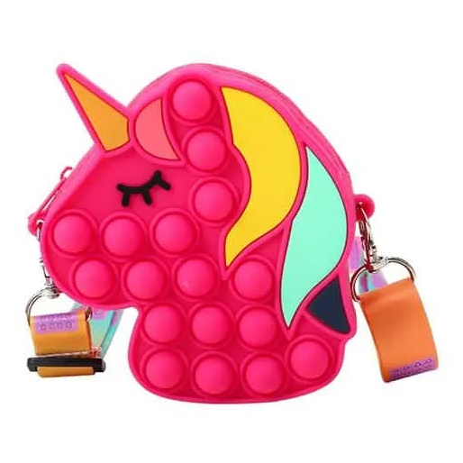 Pop Fidget Toys Shoulder Bag - Red