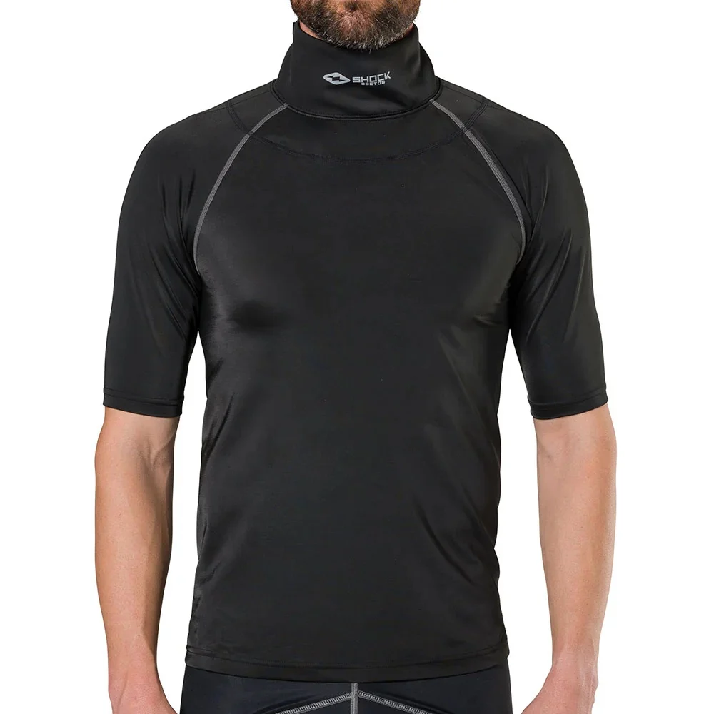 Ultra Compression Hockey Short Sleeve Shirt With Integrated Neck Guard - Youth-s