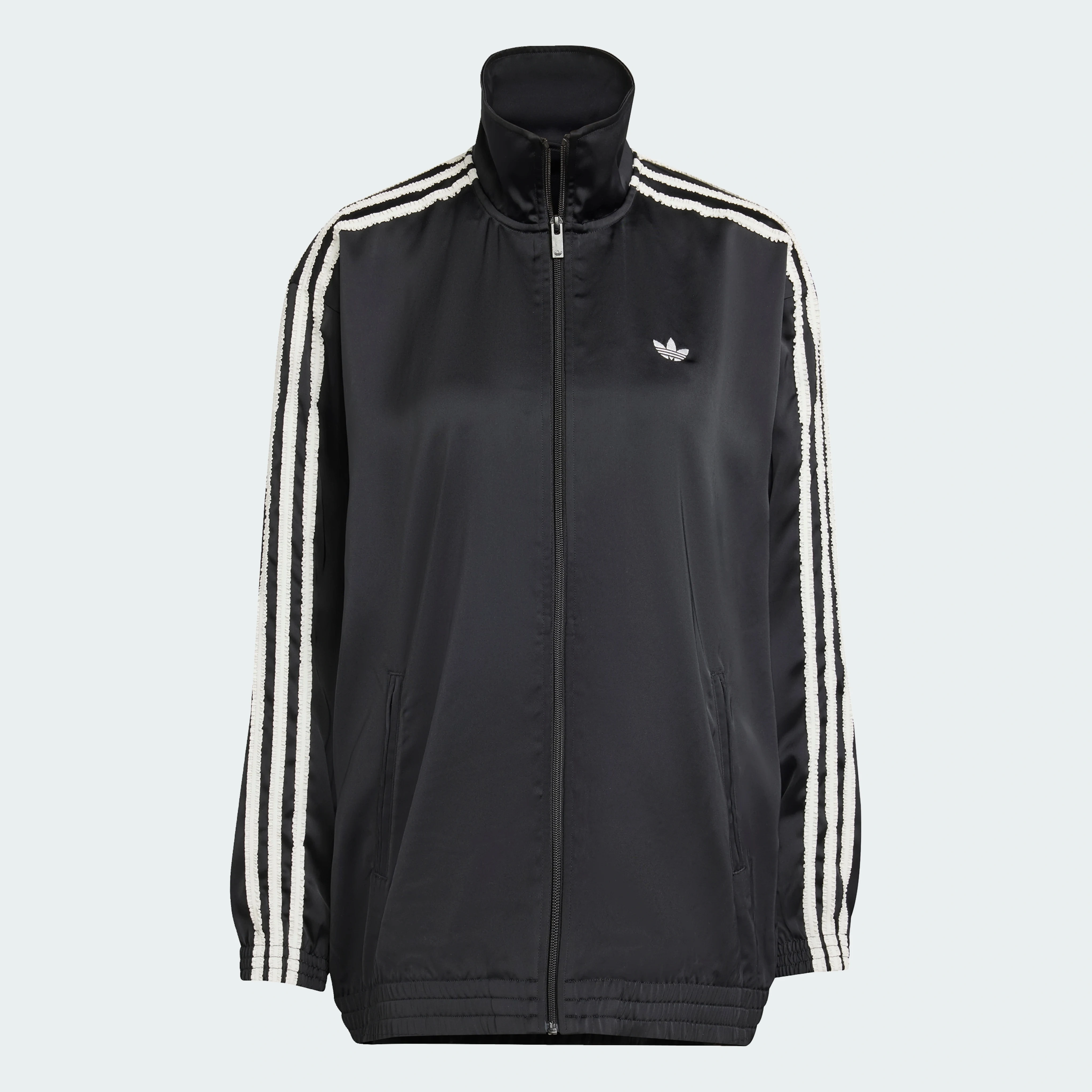 Adidas Originals Satin Firebird Track Top Ruffle 3-stripes