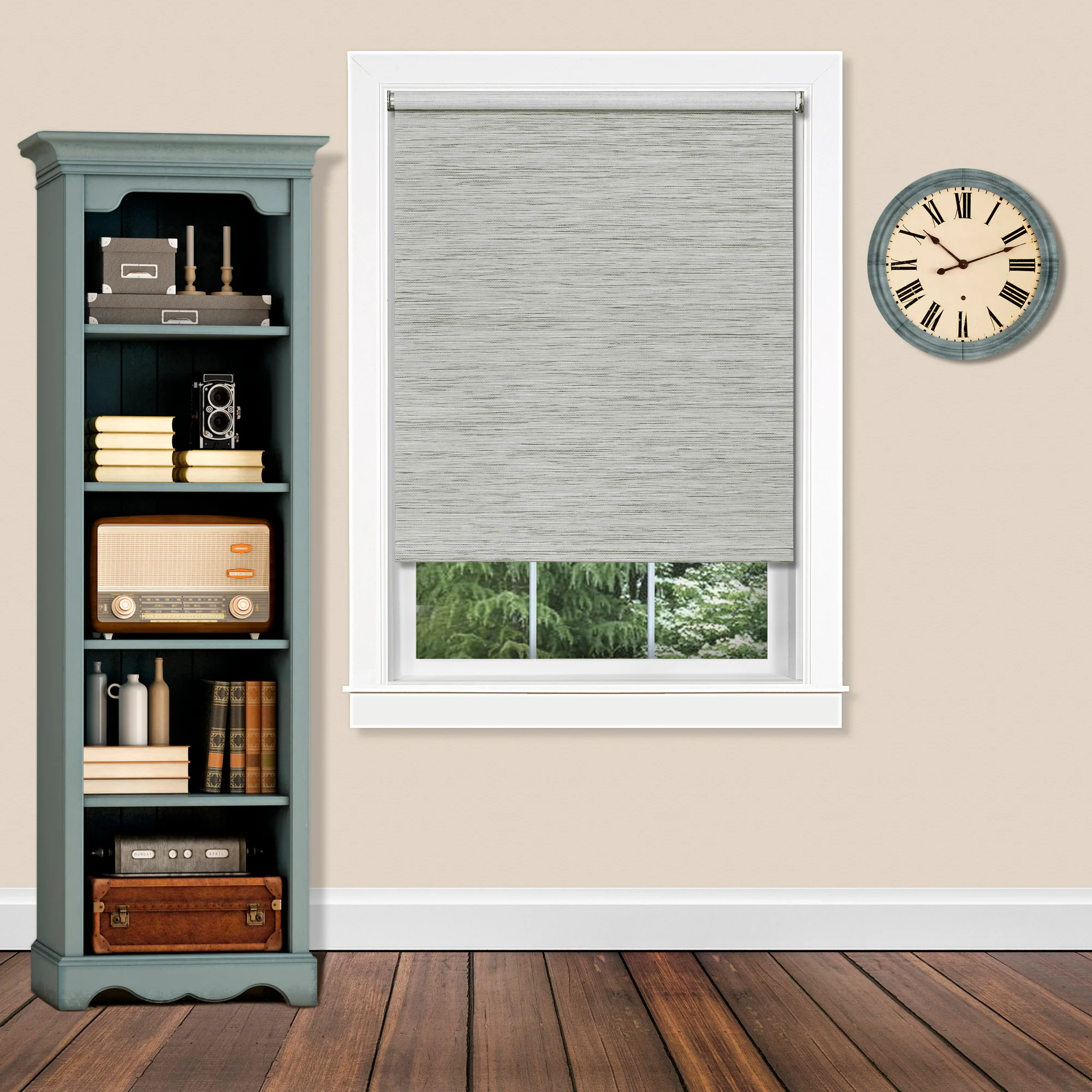 Cords Free Privacy Jute Shade 26x72 Heather