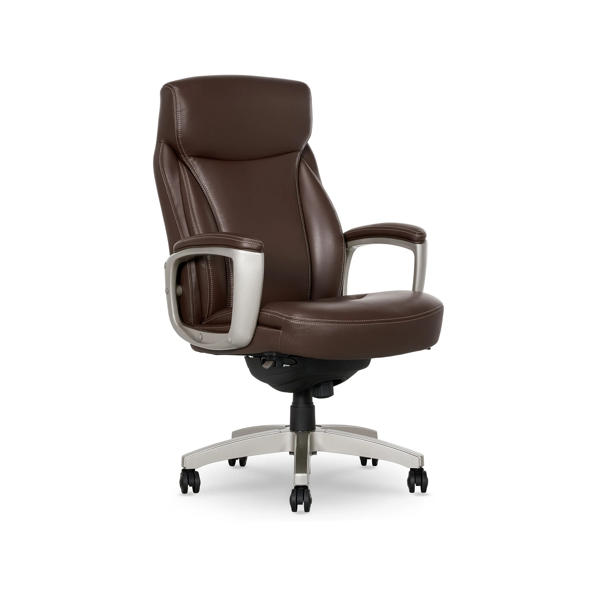 La-z-boy Arcadian Ergonomic Bonded Leather Swivel Executive Chair, Brown (60008)