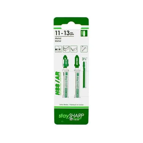 Exchange-a-blade 4 In. High Carbon Steel U-shank Jig Saw Blade 5/6 Tpi 2 Pc