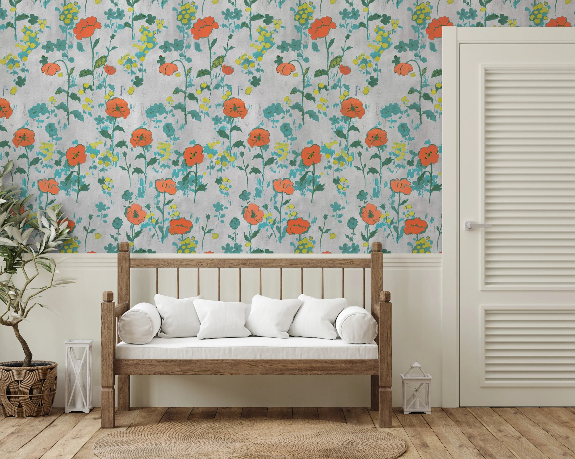 Paule Marrot, Large Scale Poppies Wallpaper