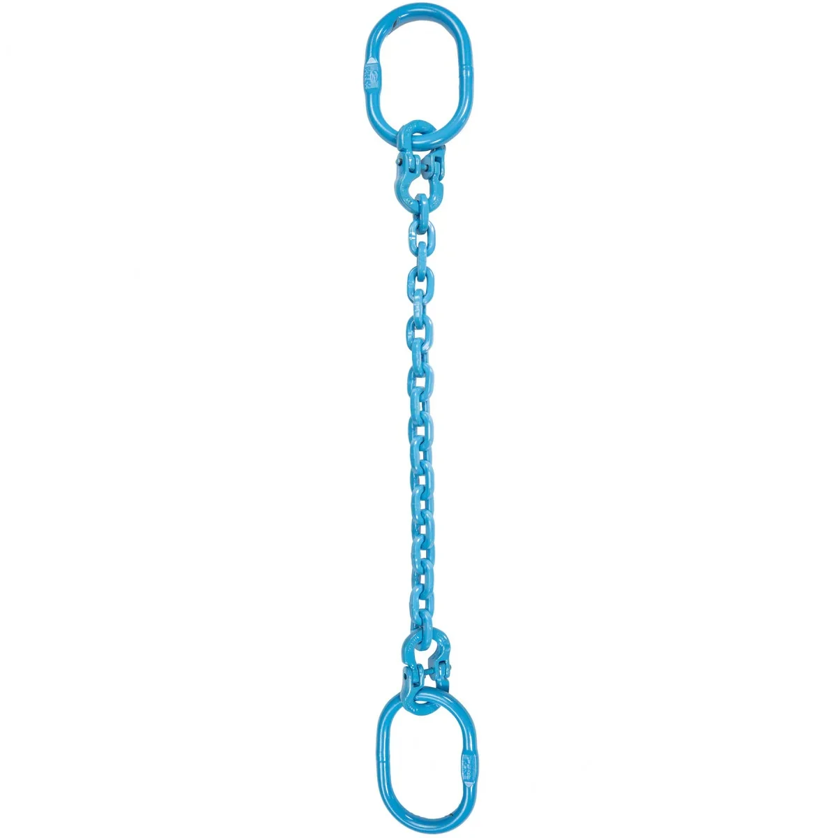 1/2" X 10' - Pewag Single Leg Chain Sling W/ Oblong Master Links - Grade 120
