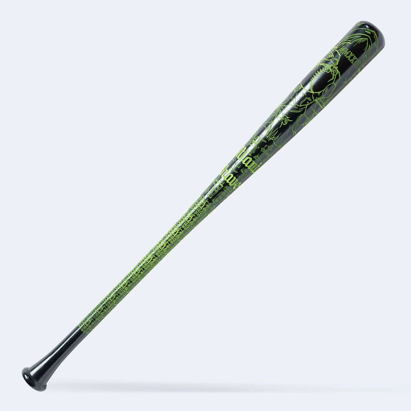 Mlb Teams Zombie Art Bat - Molly Lyn Artist Series - Seattle Mariners