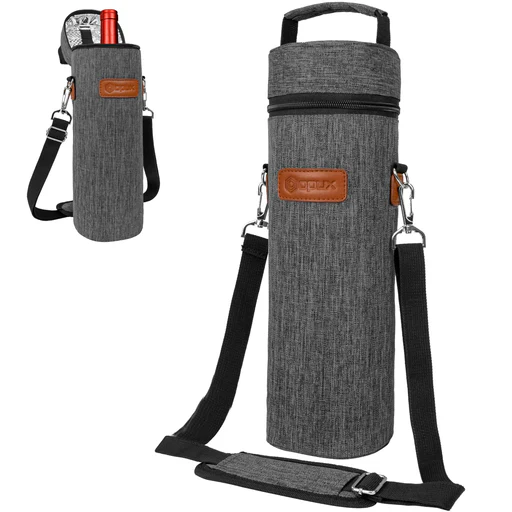 1 Bottle Wine Carrier Bag - Heather Charcoal