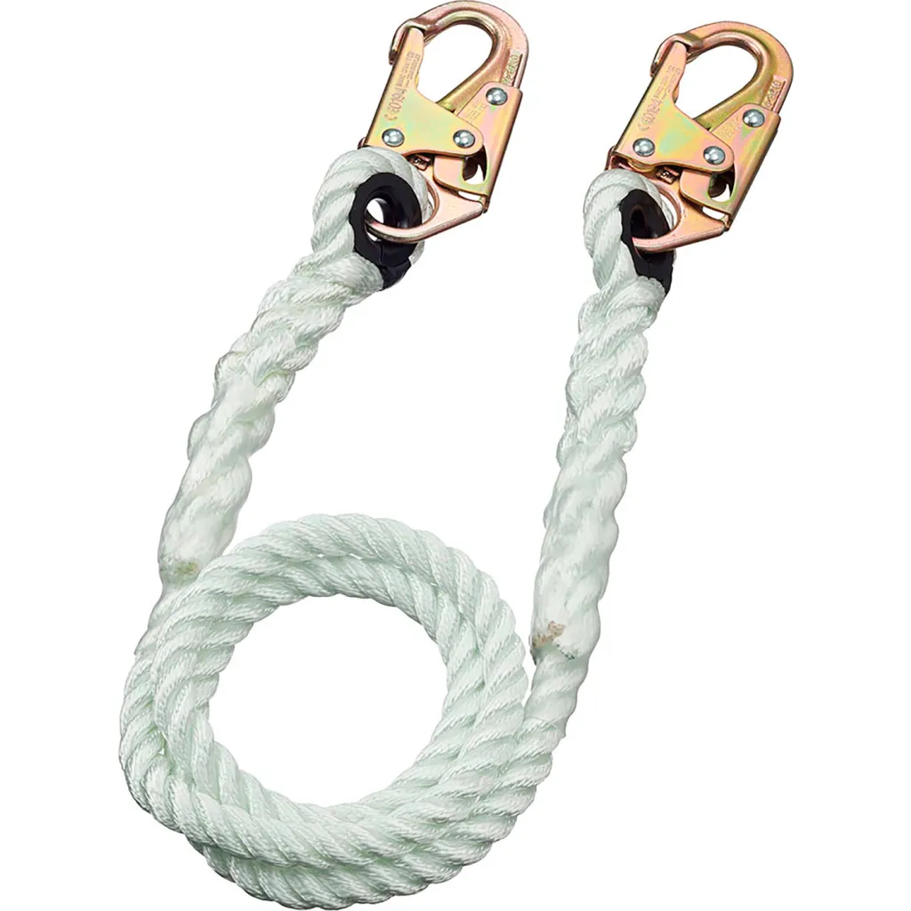 Peakworks Restraint Lanyard 5/8" Rope Single Leg Snap Hook 4'l