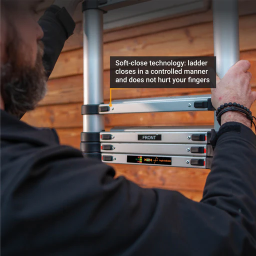 Telescopic Ladder 3.27m Professional - Ladder Incl. Stand-off And Tool Tray