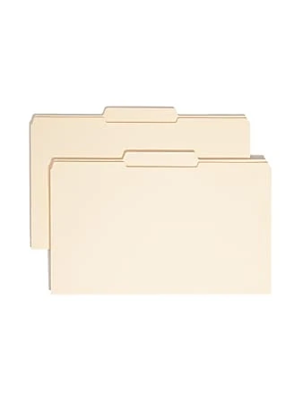 Smead Selected Tab Position Manila File Folders Legal Size 1/3 Cut Position 1 Pack Of 100
