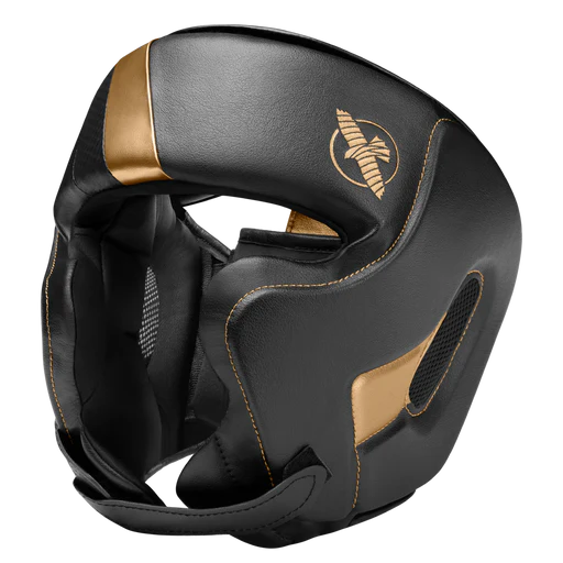 Hayabusa T3 Boxing Headgear - Black/gold