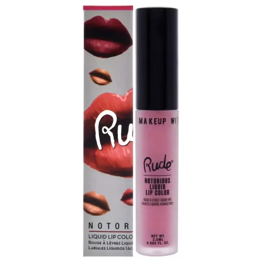 Notorious Rich Long Liquid Lip Color - Nude Colony By Rude Cosmetics For Women - 0.1 Oz Lipstick