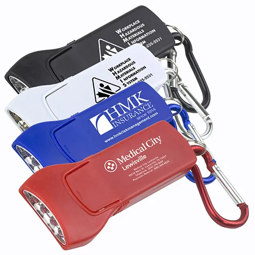Promotional Beamer 4 Led Keyholder With Carabiner Clip