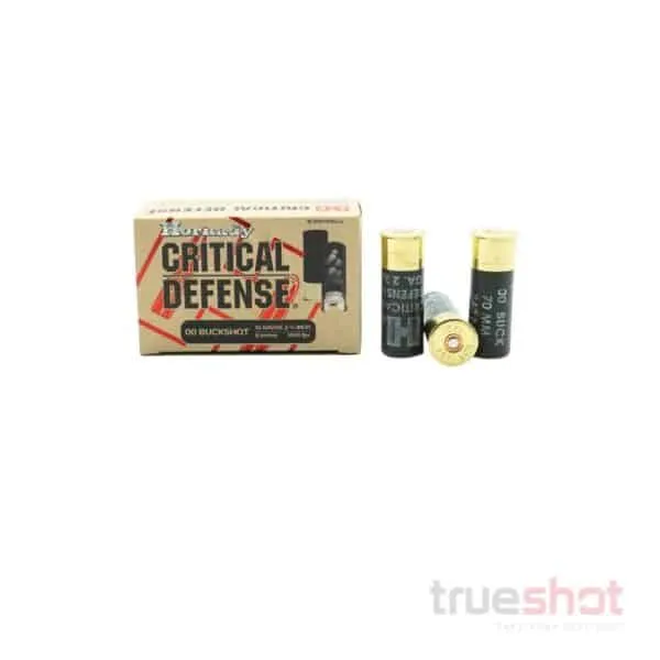 Hornady – Critical Defense – 12 Gauge – #00 Buck Shot – 2-3/4″ – 8 Pellet – 1600 Fps