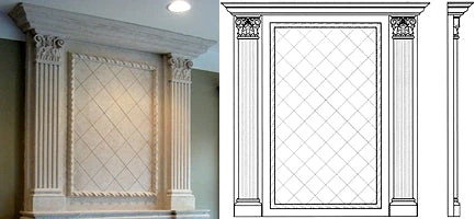 Royal Straight Overmantel