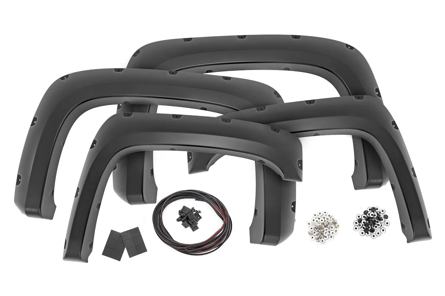 Rough Country F-c10714b-16 Pocket Fender Flares, 6'7 In. & 8' Bed, 16 Graystone, Chevy Silverado 1500/2500hd/3500hd (07-14)