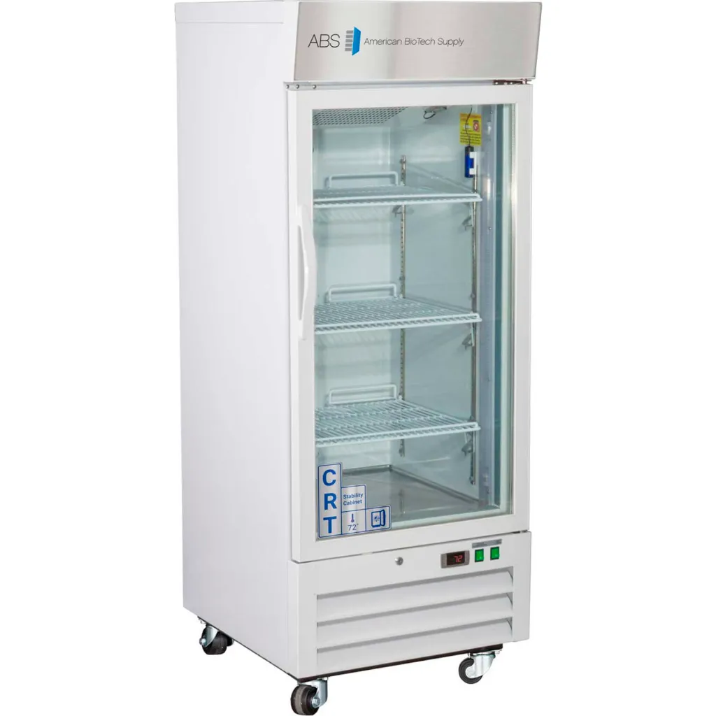 Abs Upright Controlled Room Temperature Cabinet, 12 Cu.ft., Glass Door