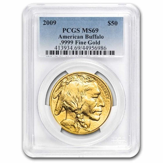2009 1 Oz Gold Buffalo Ms-69 Pcgs