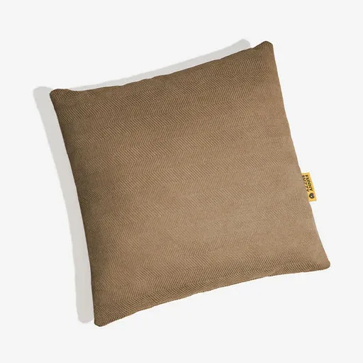 Herringbone Cushion Chenille Waterproof & Antifouling Pillow - Brown