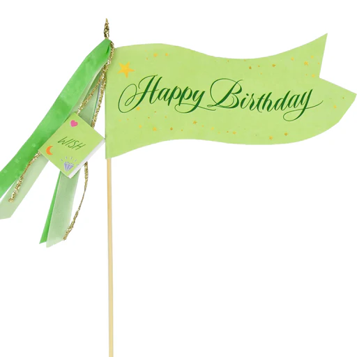 Happy Pennants Birthday - Happy Birthday - Green