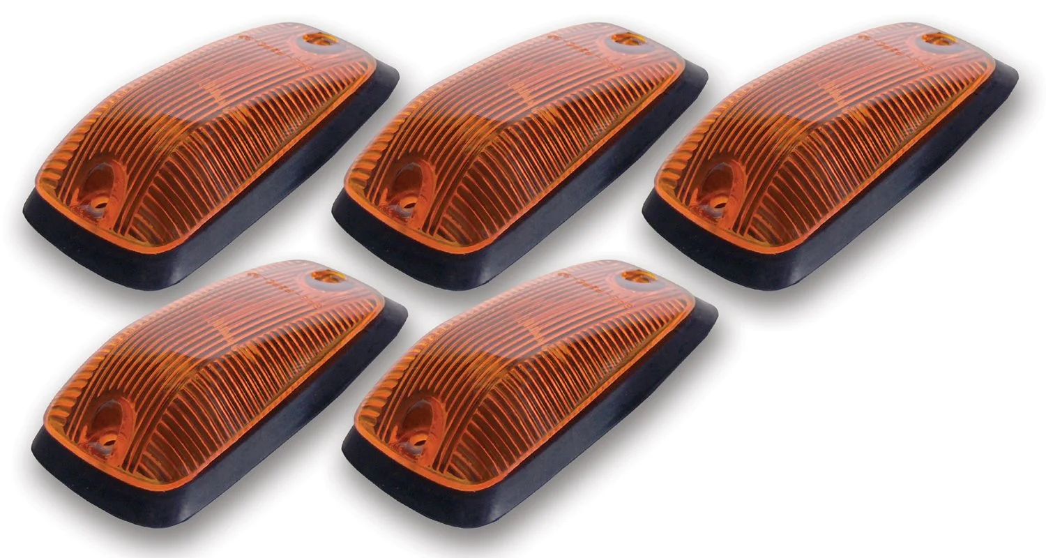 Pacer Performance 20-221 Led Amber Hi-5 Cab Roof Light Kit| 88-02 Gm Style