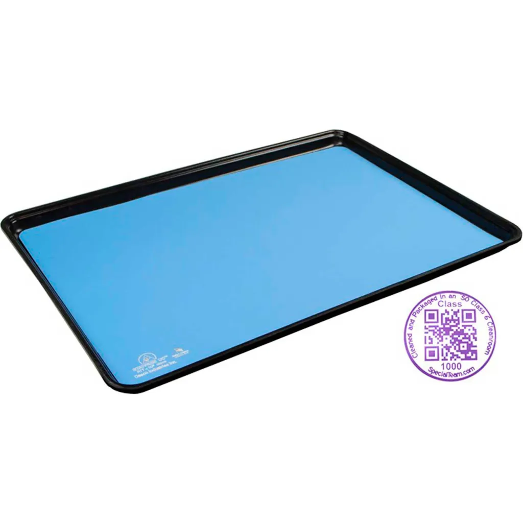 Desco Statfree Uc2 66326 Dissipative Dual Layer Rubber Tray Liner 16d X 24w Sky Blue