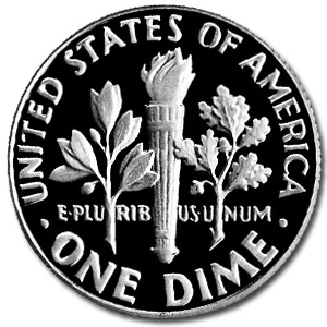 1973-s Roosevelt Dime Gem Proof