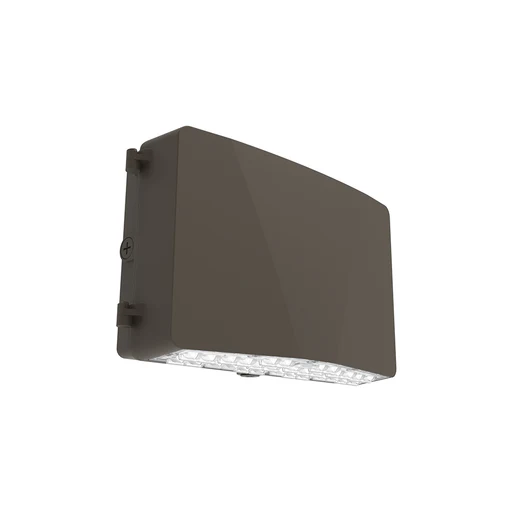 Zion 3rd Gen | Led Full Cut-off Wall Pack | Adj Watt 35w/50w/70w | 9100 Lumens | Cct 5000k | 100v-277v | Bronze Housing | Ip65 | Ul & Dlc Listed