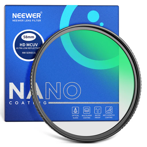 Neewer Ultra Low Reflectivity Uv Lens Filter - 58mm