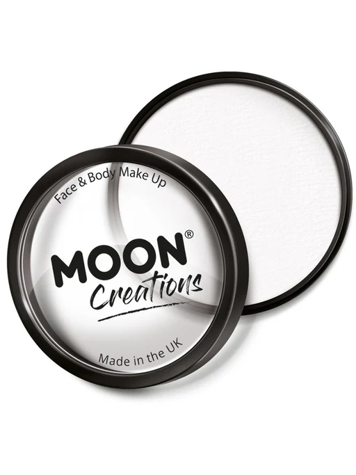 Moon Creations Pro Face Paint Cake Pot - White