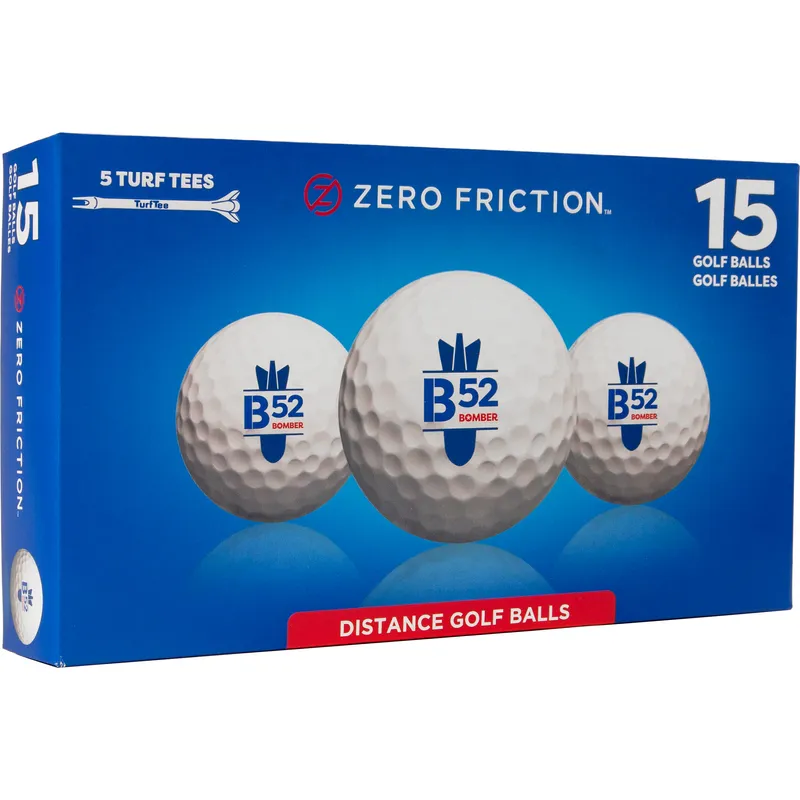 Zero Friction B52 Golf Balls - 15 Pack