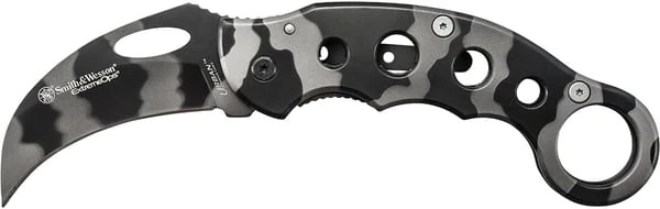 Smith & Wesson Cuttin Horse Hawkbill Camo Handle Knife