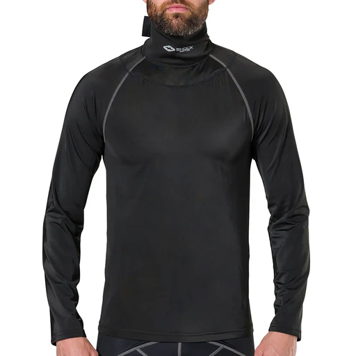 Ultra Compression Hockey Long Sleeve Shirt With Integrated Neck Guard - Adult-xl