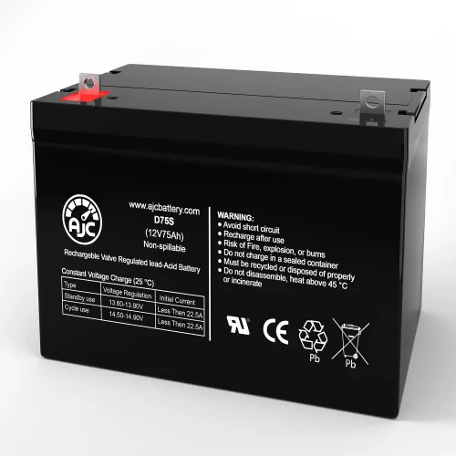 Ajc Permobil Playman Wheelchair Replacement Battery 75ah 12v Nb