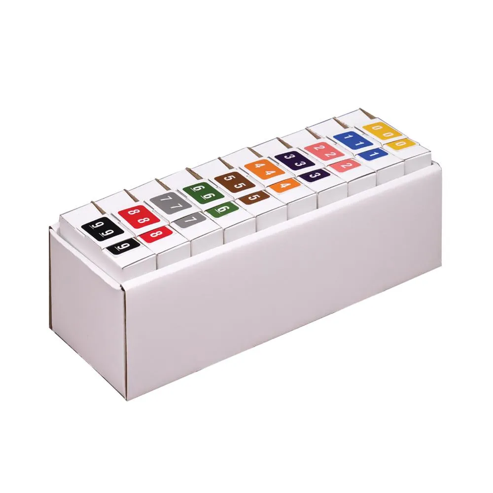 Bulk Discounts On Smead Numeric Labels - Dccrn Color-coded Numeric Label, 0-9, Label Roll, Assorted Colors (67350)