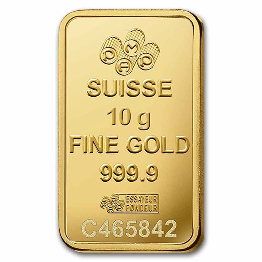 10 Gram Gold Bar - Pamp Lady Fortuna Veriscan (in Assay)