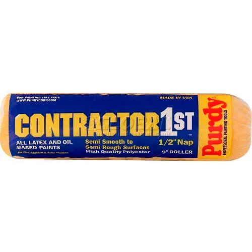 Purdy Contractor 1st 9 Inch X 1/2 Inch Roller Cover Pkg Qty 15